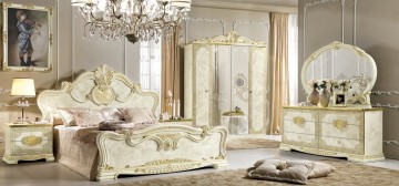 LEONARDO, Creme Slaapkamer Gouden Luxe Interieur