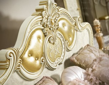 LEONARDO, Creme Slaapkamer Gouden Luxe Interieur