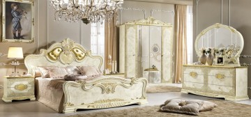 LEONARDO, Creme Slaapkamer Gouden Luxe Interieur