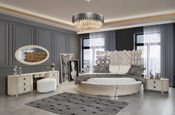 Model BABIL, Ronde Fluweel Bed