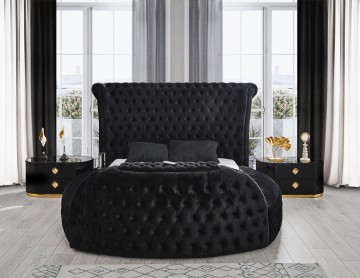 Model VARDA, Ronde Fluweel Bed