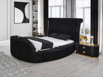 Model VARDA, Ronde Fluweel Bed