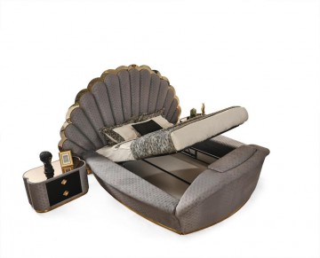 Model BABIL, Ronde Fluweel Bed