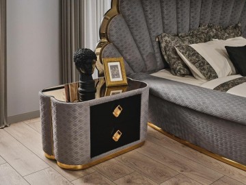 Model BABIL, Ronde Fluweel Bed