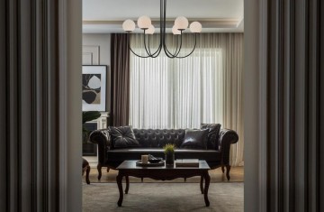 Luxueuze Design Klassieke Wood Trimmed Chester Bankstel