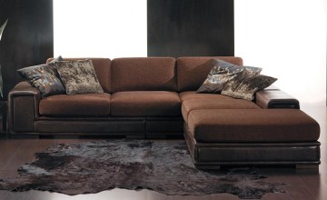 SONOMA stoffen - leren hoekcombinatie hoek bankstel sofa