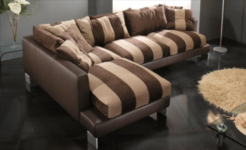 41 8352 chique leer bankstel luxe leefhoek longchair bank