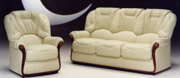 Klassieke Bankstel van Echte Leer