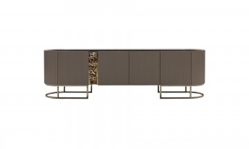 Model LYON, Stijlvol TV Kast Model met Gouden MeubelDesign