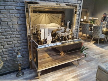 Model ASIYAN, Luxe Gespiegelde Interieur Slaapkamer 