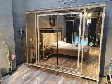 Model ASIYAN, Luxe Gespiegelde Interieur Slaapkamer 
