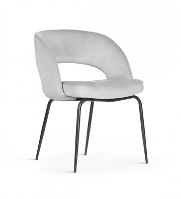 Woiss meubelen lisbon fluwelen eettafel stoel