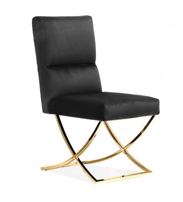 Woiss meubelen nercis luxe velvet eettafel stoel