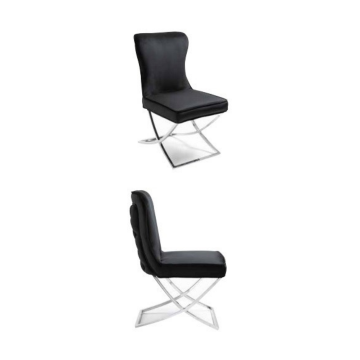 Woiss meubelen oxford zwart eettafel stoel 1