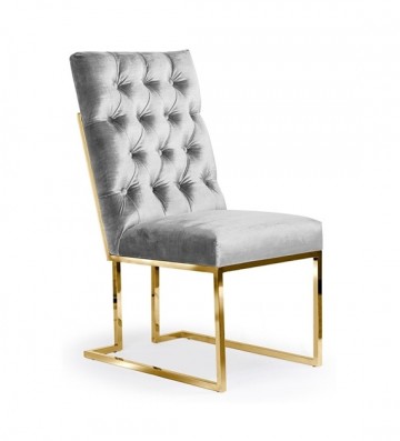 Woiss meubelen paul fluwelen chique eettafel stoel